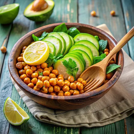 Ferahlatıcı Avokado Nohut Salatası